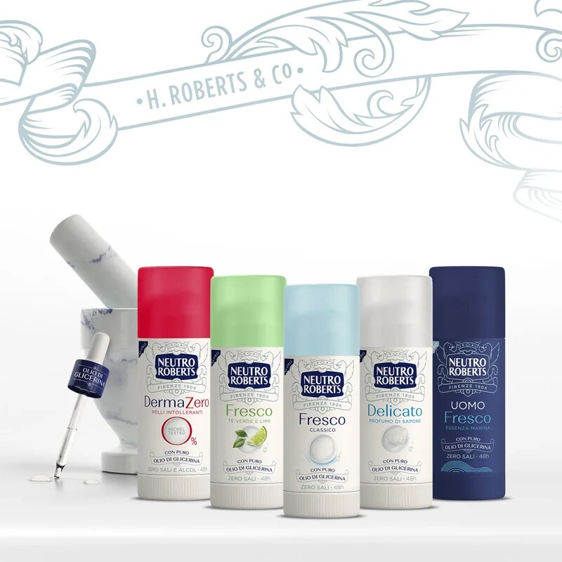 Neutro Roberts Classico golyós dezodor roll - on 48 órás hatás 40 ml
