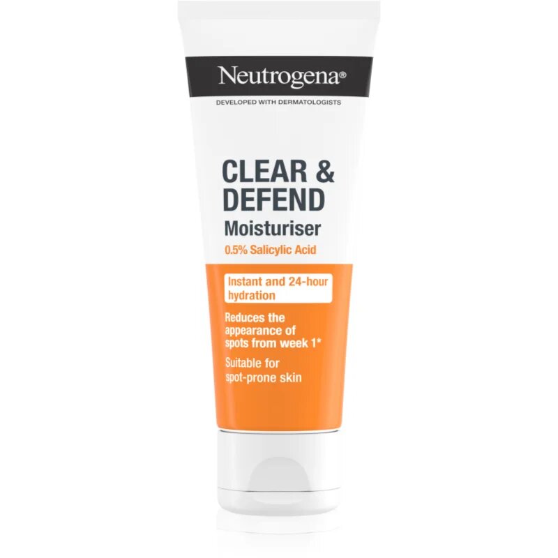 Neutrogena Clear & Defend 0.5% Salicylic Acid hidratáló krém nem tartalmaz olajat 50 ml