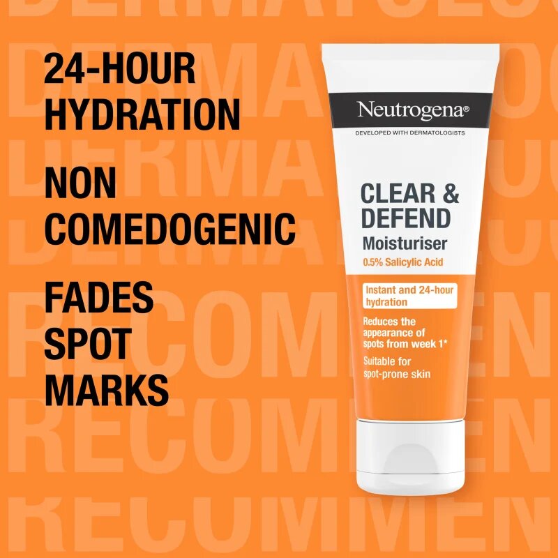 Neutrogena Clear & Defend 0.5% Salicylic Acid hidratáló krém nem tartalmaz olajat 50 ml
