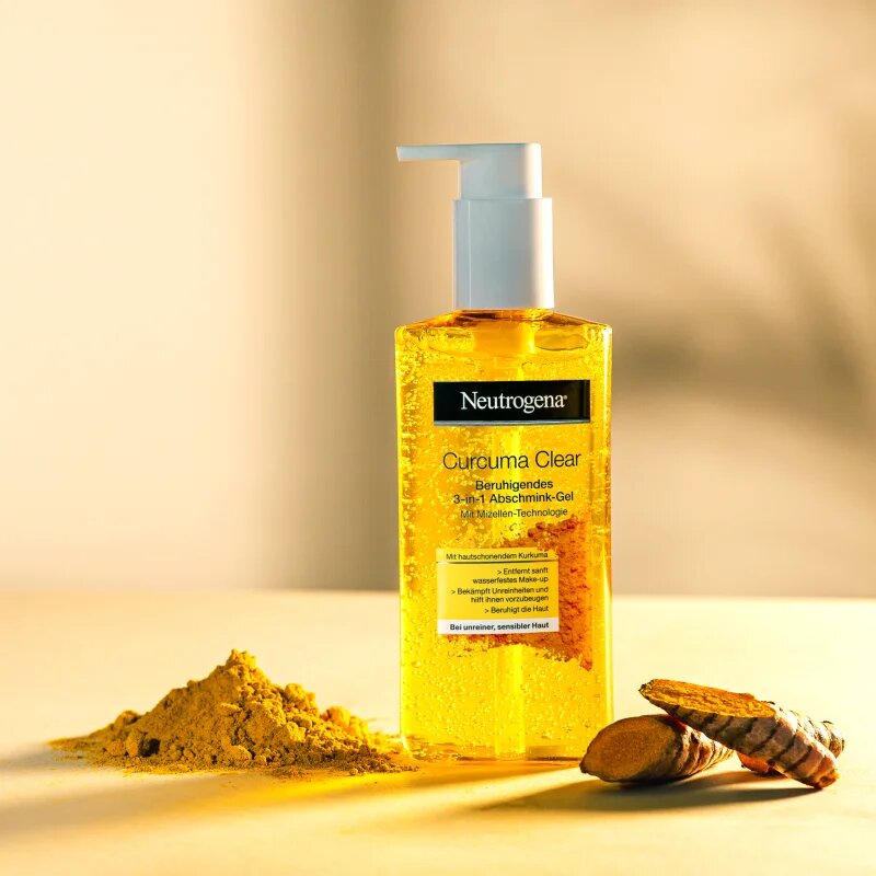 Neutrogena Curcuma Clear micellás sminklemosó gél 200 ml