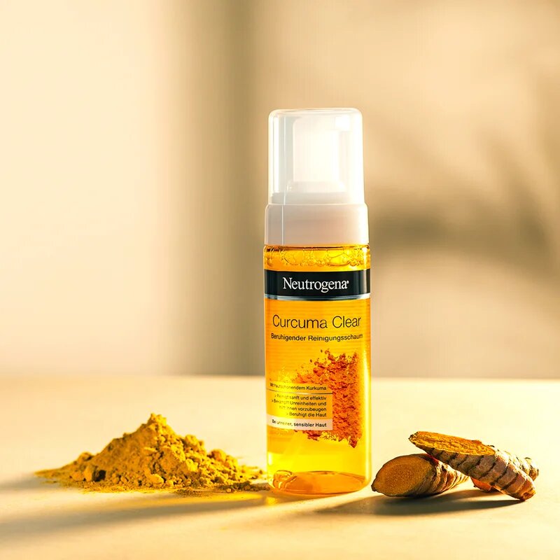 Neutrogena Curcuma Clear nyugtató tisztító hab 150 ml