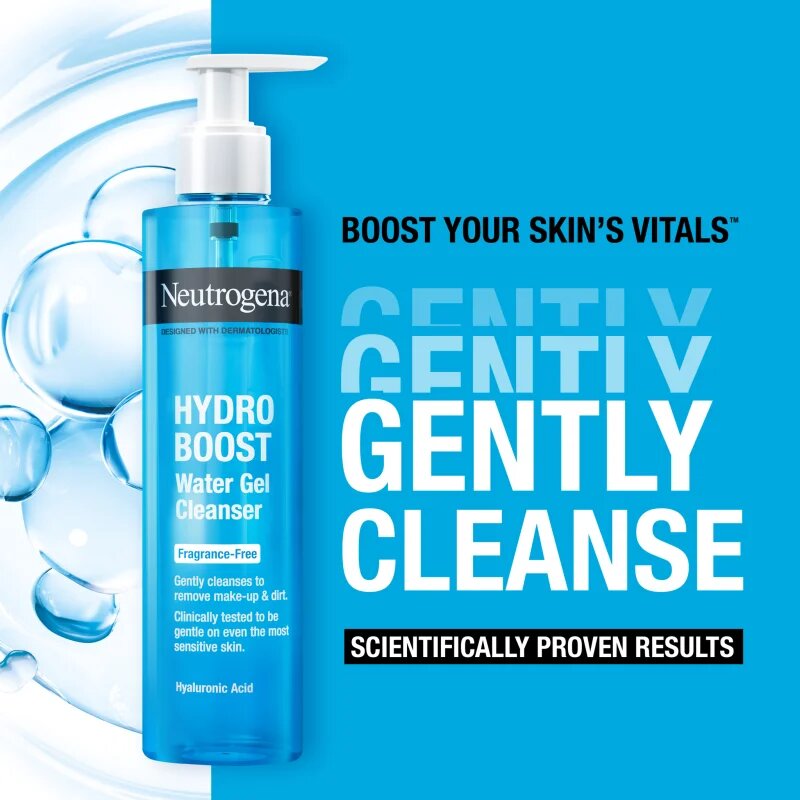 Neutrogena Hydro Boost® lágy tisztító gél 200 ml