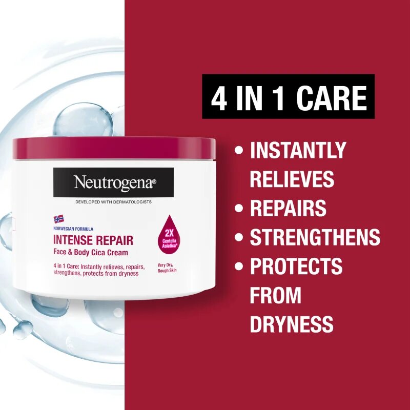 Neutrogena Intense Repair Cica ápoló testkrém száraz bőrre 400 ml