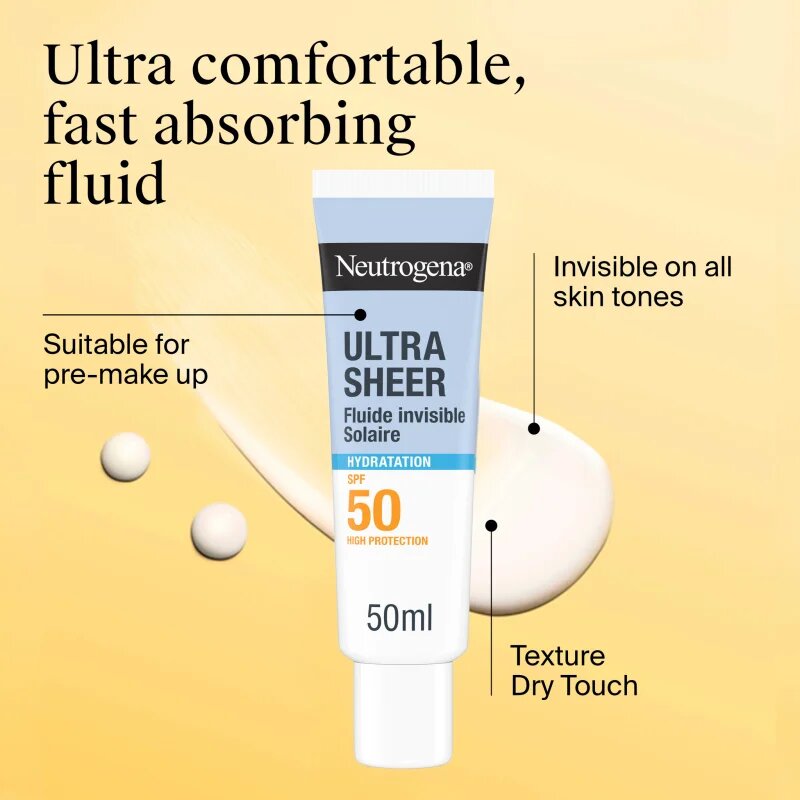 Neutrogena Ultra Sheer Hydratation ultra könnyű fluid SPF 50 50 ml
