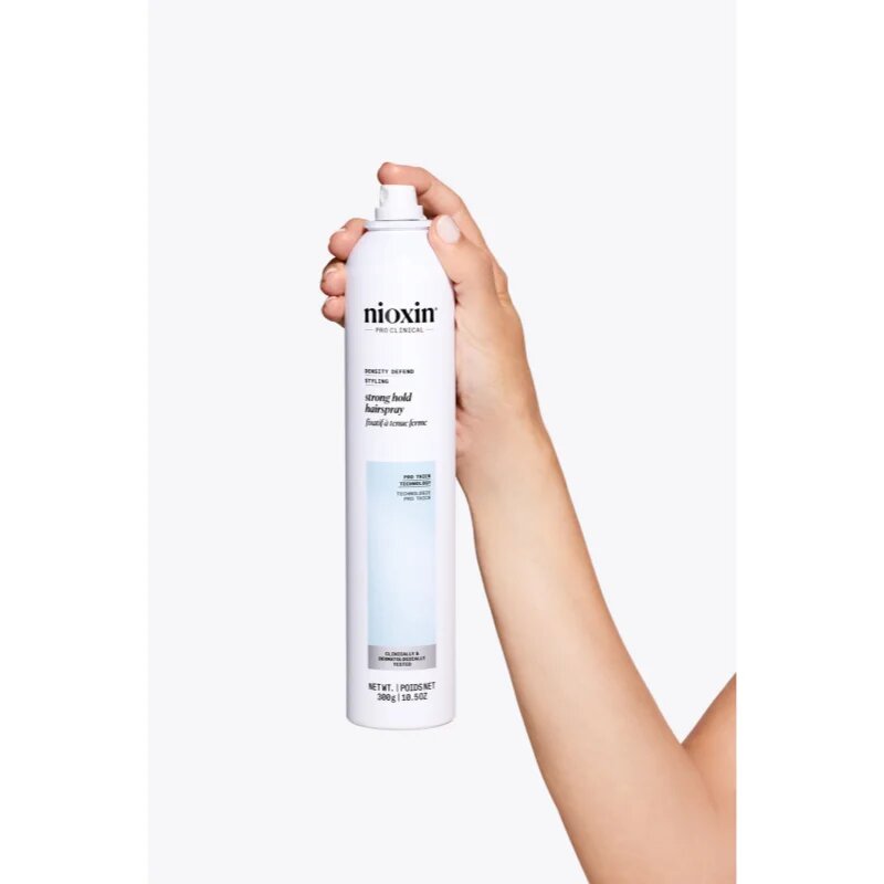 Nioxin Density Defend Styling Strong Hold Hairspray hajlakk a tökéletes dús hatásért 300 ml