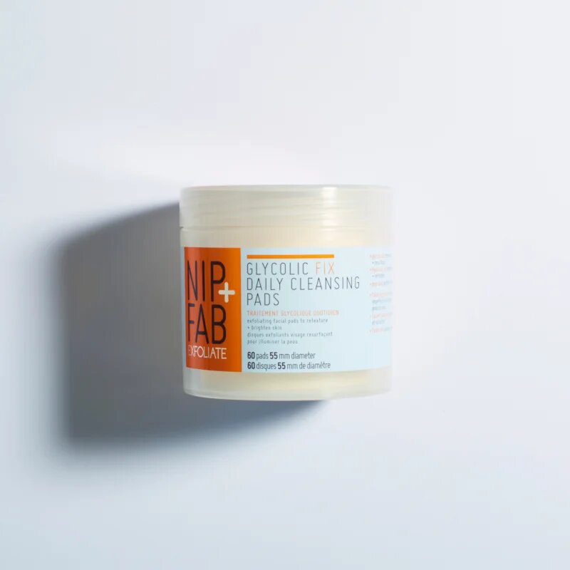 NIP+FAB Glycolic Fix tisztító vattakorong 60 db