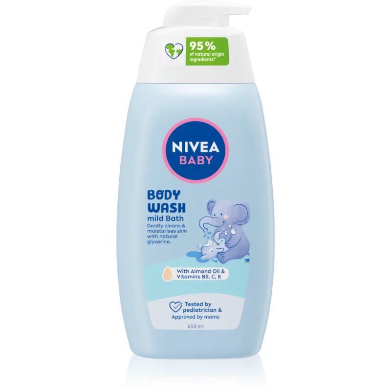 Nivea BABY gyengéd tusfürdő gél 450 ml
