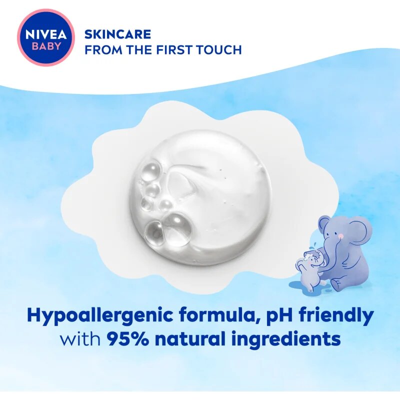 Nivea BABY gyengéd tusfürdő gél 450 ml
