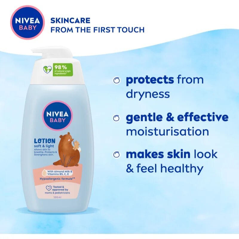 Nivea BABY hidratáló testápoló tej 500 ml