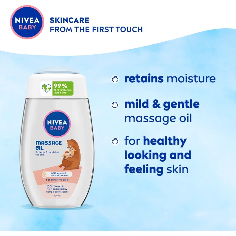 Nivea BABY masszázsolaj 200 ml