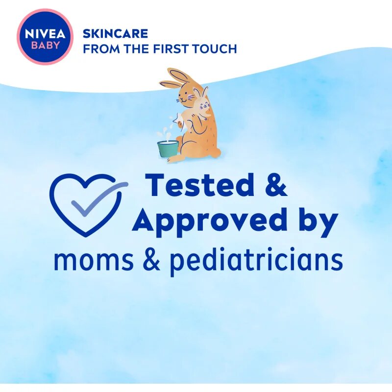 Nivea BABY Pure Water frissítő nedves törlőkendők 57 db