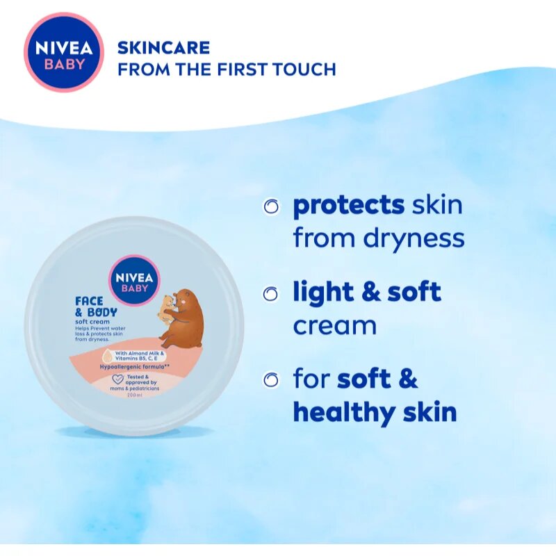 Nivea BABY Soft szett a gyermek bőrre