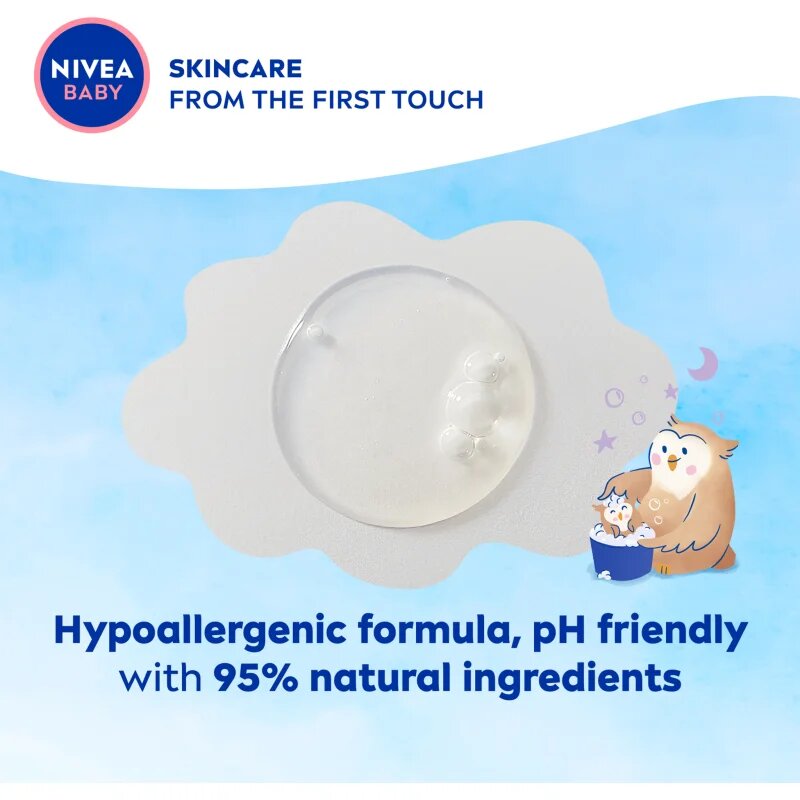 Nivea BABY tusfürdő gél testre és hajra 500 ml