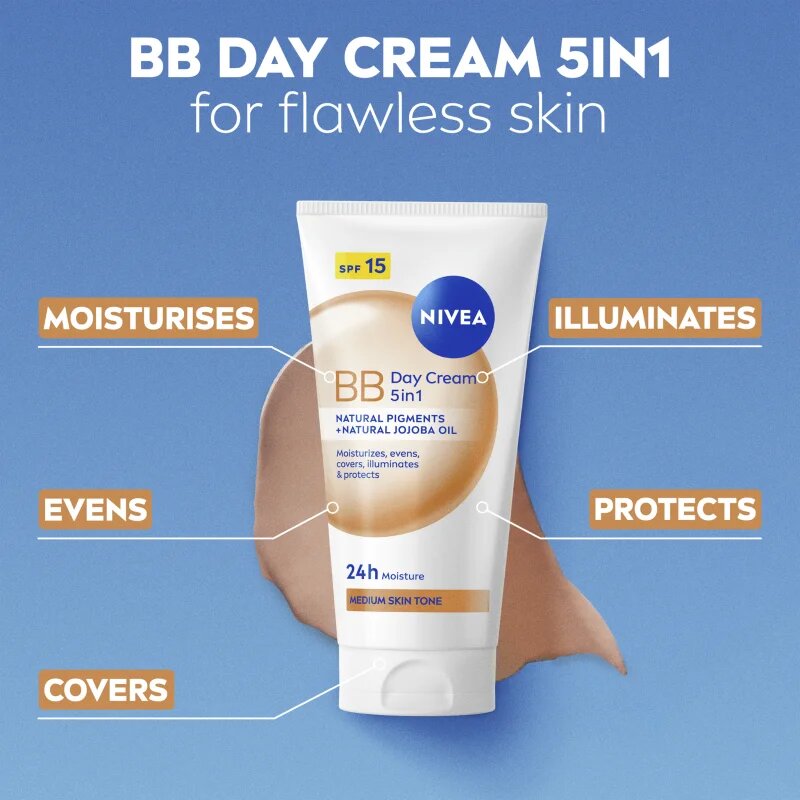 Nivea BB Cream nappali krém árnyalat Medium 50 ml