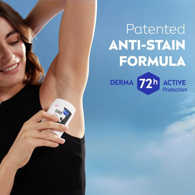 Nivea Black & White Invisible Clear izzadásgátló stift 50 ml