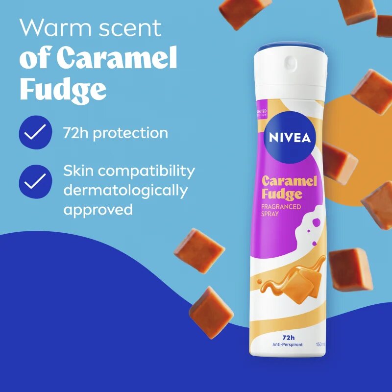 Nivea Caramel Fudge izzadásgátló spray 150 ml