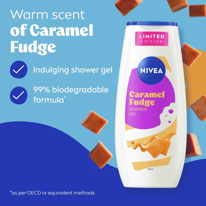 Nivea Caramel Fudge tusfürdő gél 250 ml