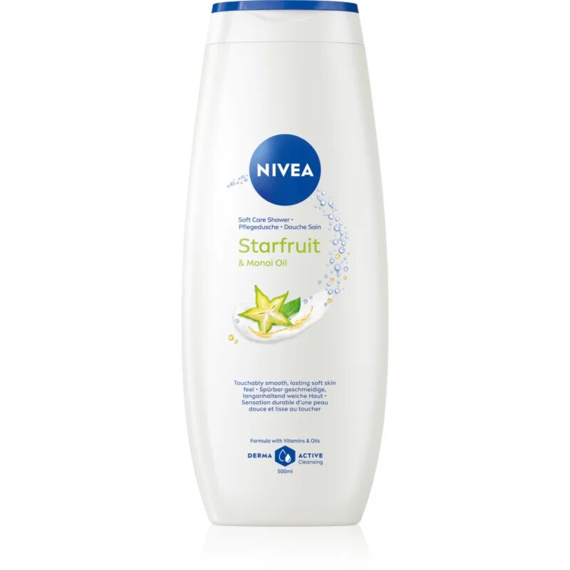 Nivea Care Shower Star Fruit & Monoi Oil hidratáló tusoló gél 500 ml