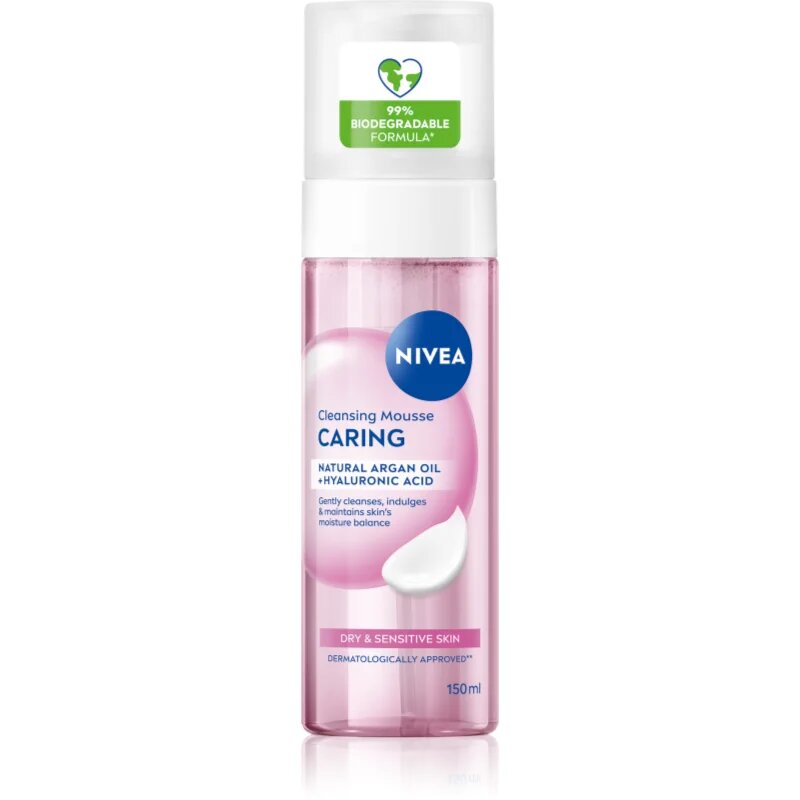 Nivea Caring arctisztító hab száraz és érzékeny bőrre 150 ml