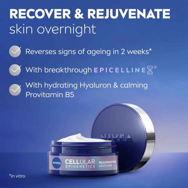 Nivea Cellular Epigenetics fiatalító éjszakai krém 50 ml