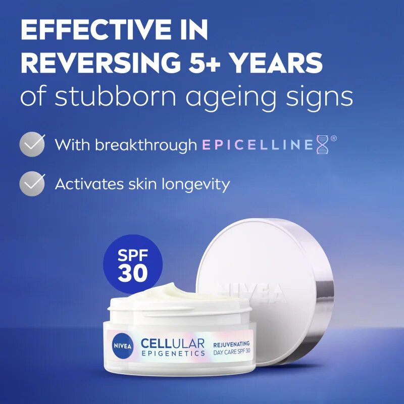 Nivea Cellular Epigenetics fiatalító nappali krém SPF 30 50 ml