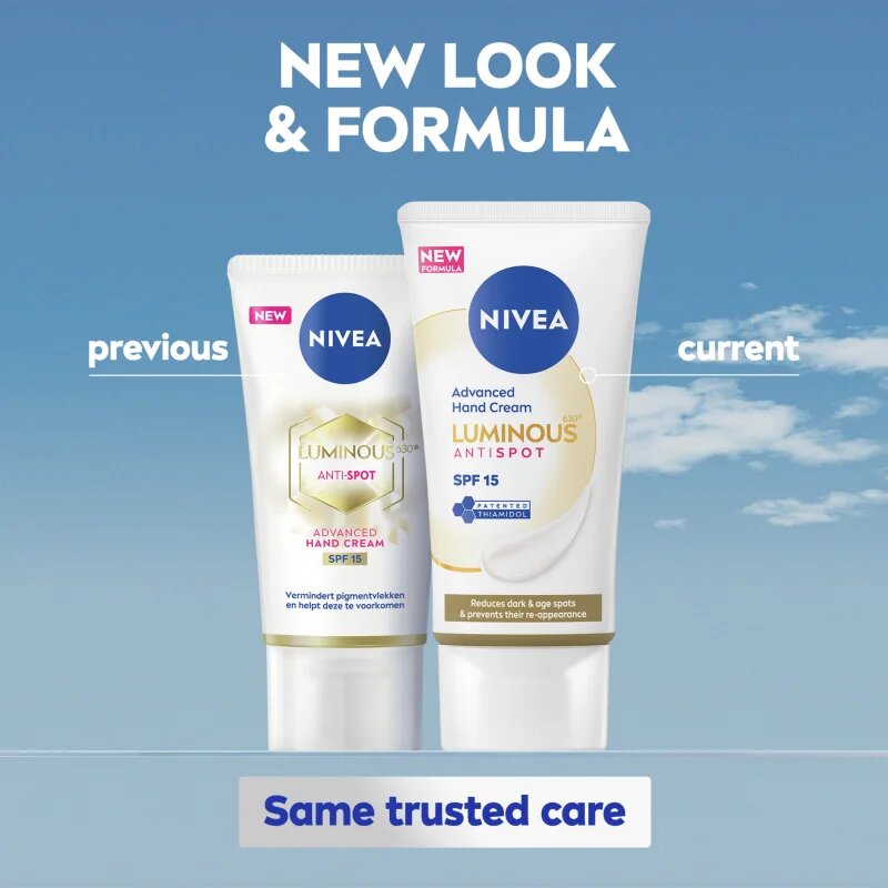 Nivea Cellular Luminous 630 kézkrém a pigment foltok ellen SPF 15 50 ml