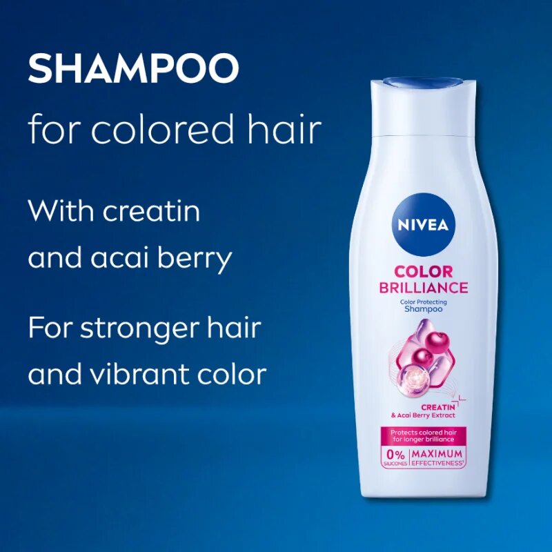 Nivea Color Brilliance ápoló sampon festett hajra 400 ml
