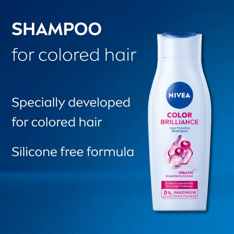 Nivea Color Brilliance ápoló sampon festett hajra 400 ml