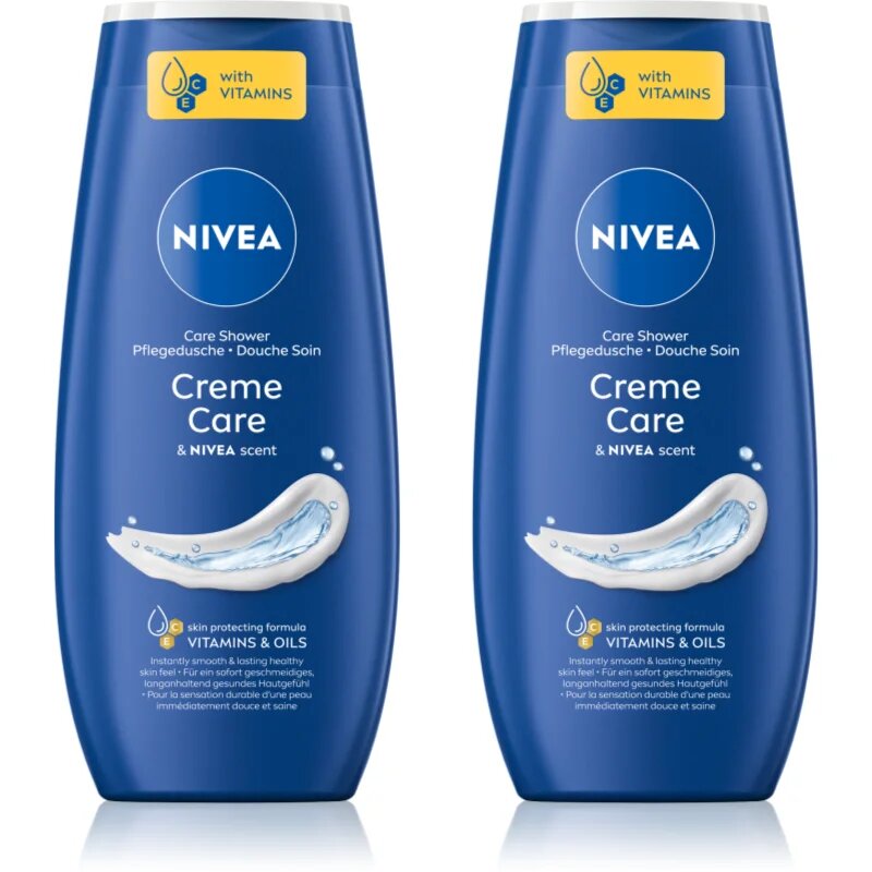Nivea Creme Care ápoló tusoló gél takarékos kiszerelés