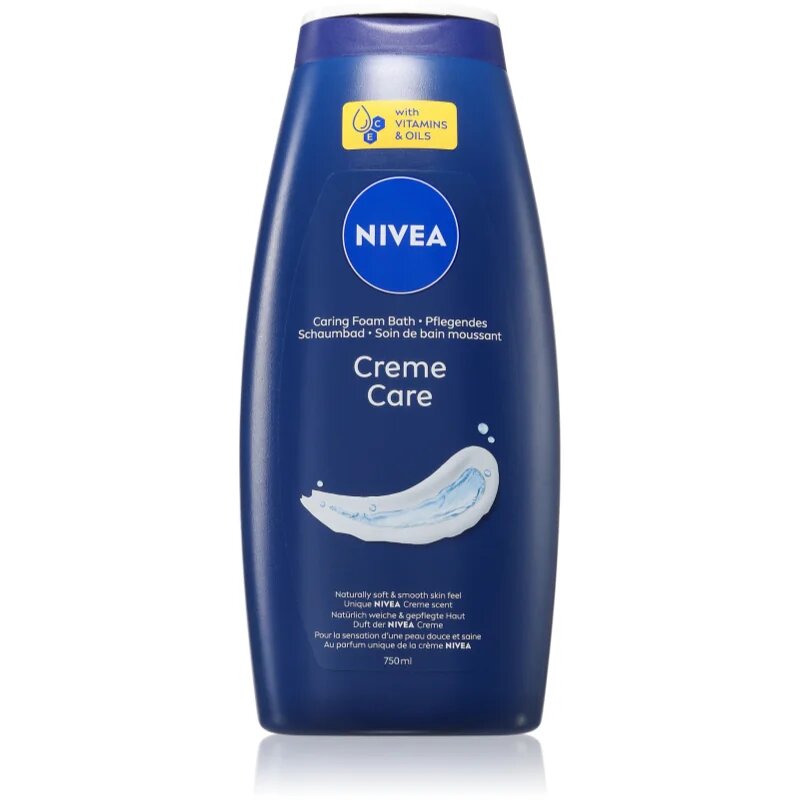 Nivea Creme Care krémes fürdőhab 750 ml