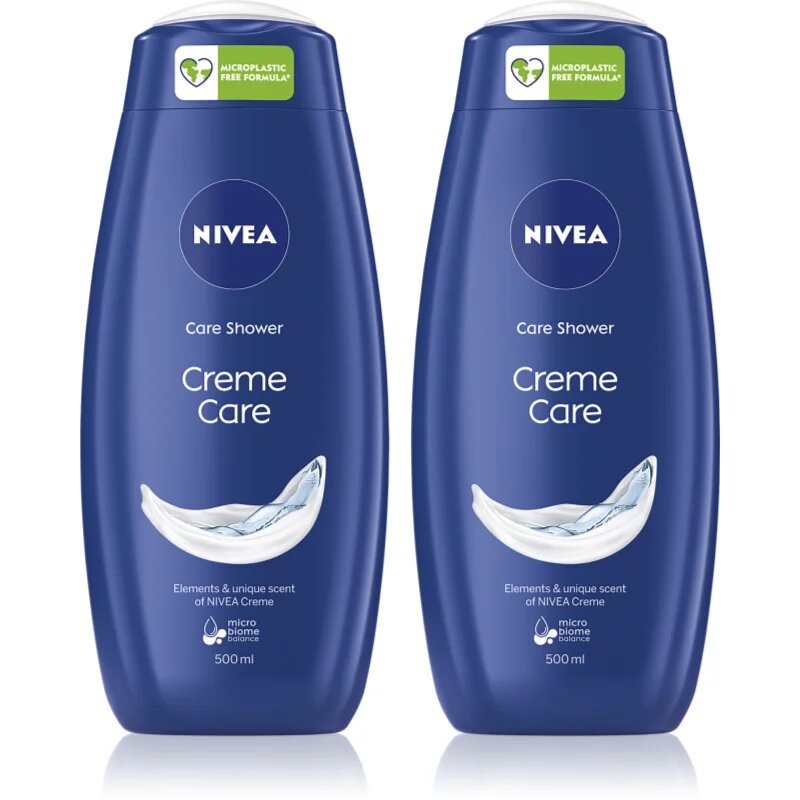 Nivea Creme Care krémes tusoló gél takarékos kiszerelés 2 x 500 ml