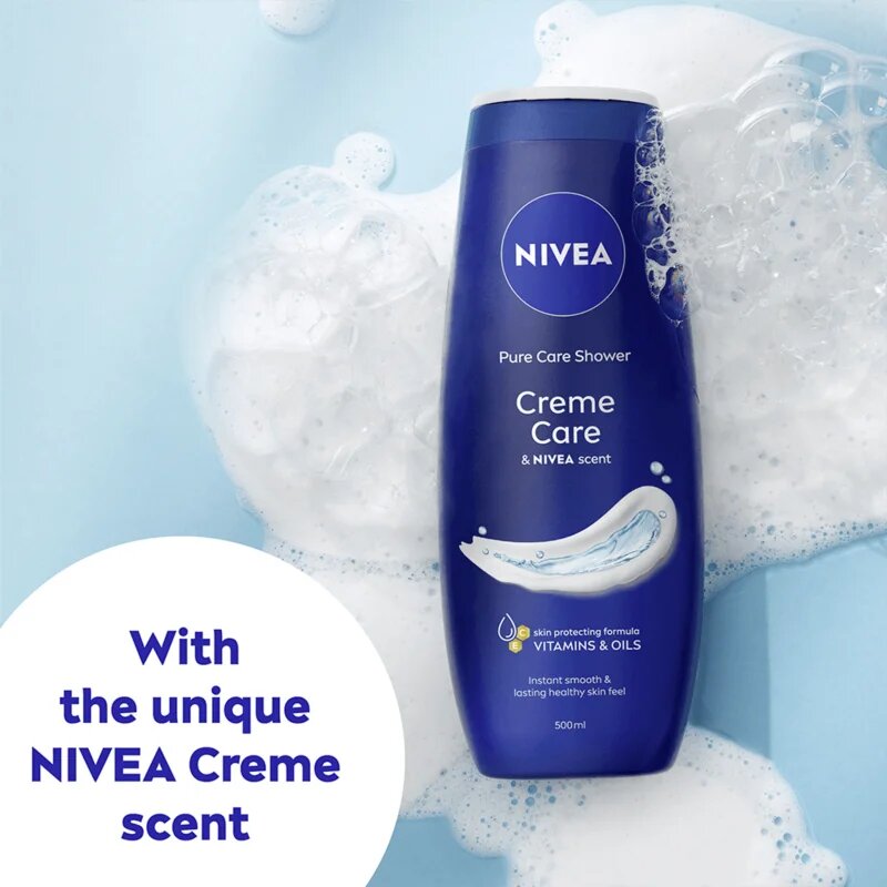 Nivea Creme Care krémes tusoló gél takarékos kiszerelés 2 x 500 ml