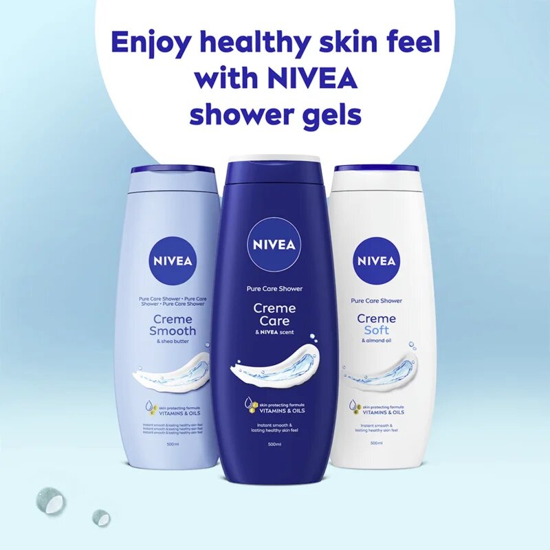 Nivea Creme Care krémes tusoló gél takarékos kiszerelés 2 x 500 ml
