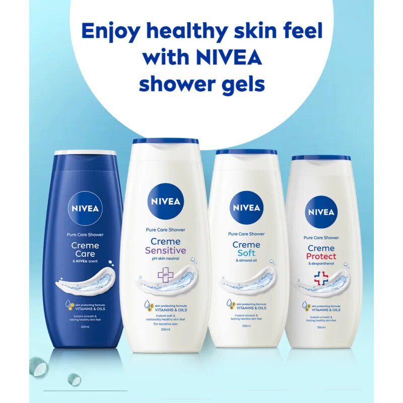 Nivea Creme Protect nyugtató tusfürdő 250 ml