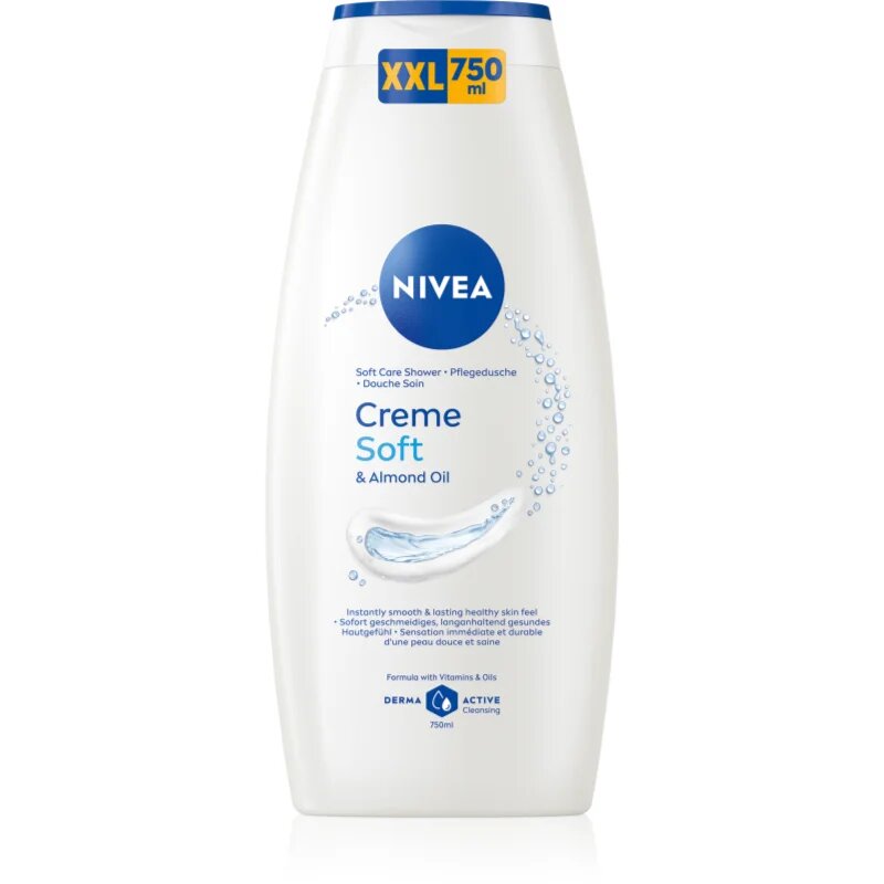 Nivea Creme Soft ápoló tusoló gél 750 ml