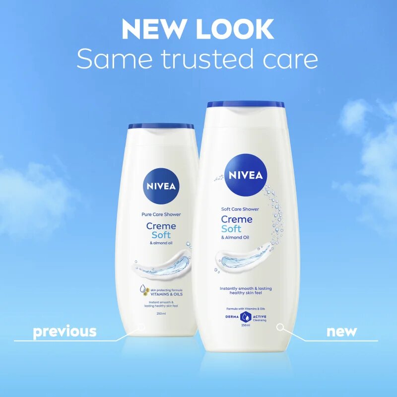 Nivea Creme Soft ápoló tusoló gél 750 ml