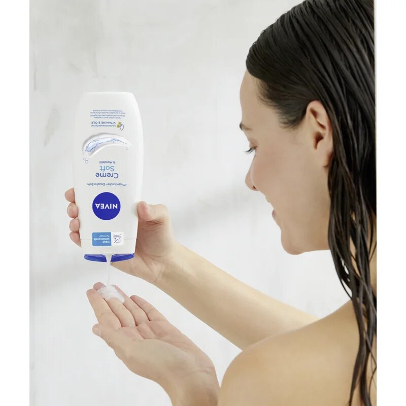 Nivea Creme Soft ápoló tusoló gél takarékos kiszerelés 2 x 500 ml
