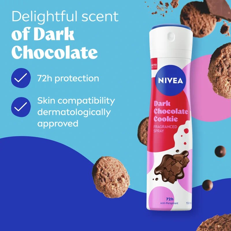 Nivea Dark Chocolate izzadásgátló spray 150 ml