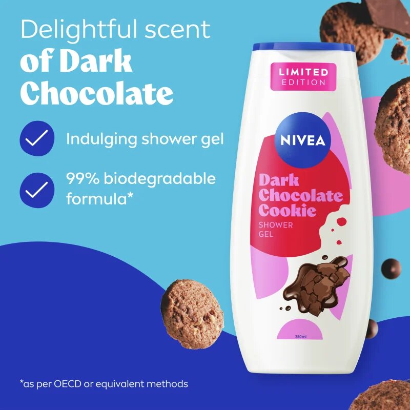 Nivea Dark Chocolate tusfürdő gél 250 ml