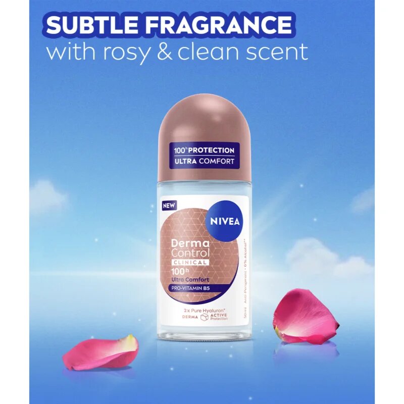 Nivea Derma Control Clinical Ultra Comfort golyós izzadásgátló 50 ml