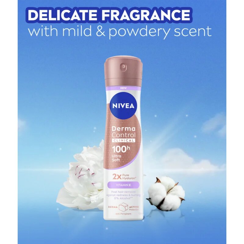 Nivea Derma Control Clinical Ultra Soft izzadásgátló spray 150 ml