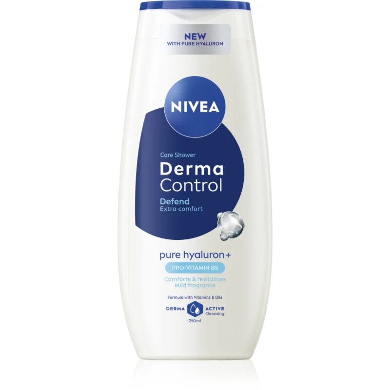 Nivea Derma Control Defend ápoló tusoló gél hialuronsavval 250 ml