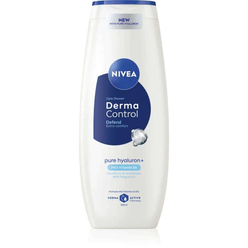 Nivea Derma Control Defend ápoló tusoló gél hialuronsavval 500 ml