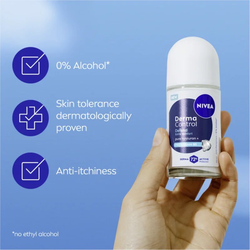 Nivea Derma Control Defend golyós izzadásgátló 72 óra 50 ml