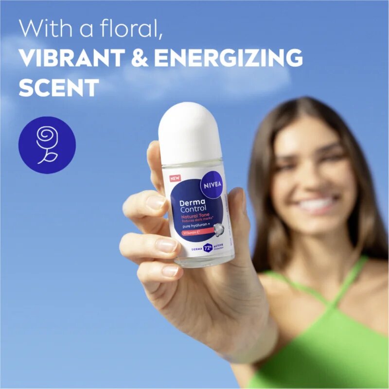 Nivea Derma Control Natural Tone golyós izzadásgátló a sötét foltok ellen 50 ml