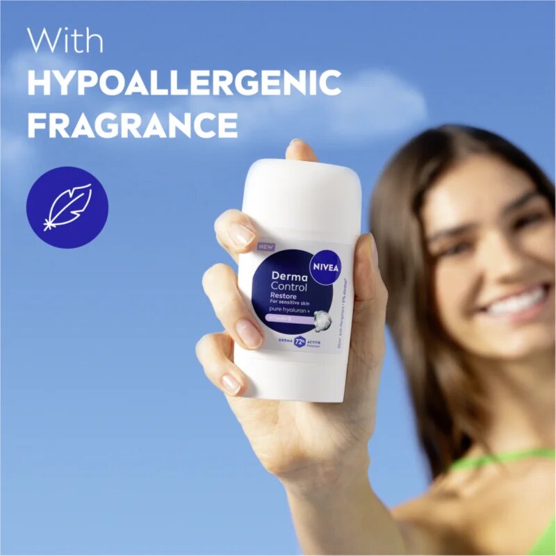 Nivea Derma Control Restore izzadásgátló stift az érzékeny bőrre 50 ml