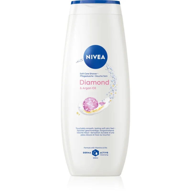 Nivea Diamond & Argan Oil ápoló tusoló gél 500 ml