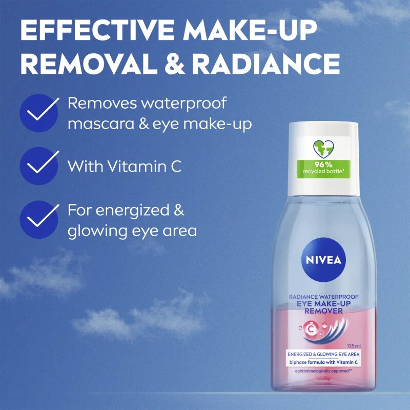 Nivea Face Cleansing kétfázisú szemfestéklemosó 125 ml
