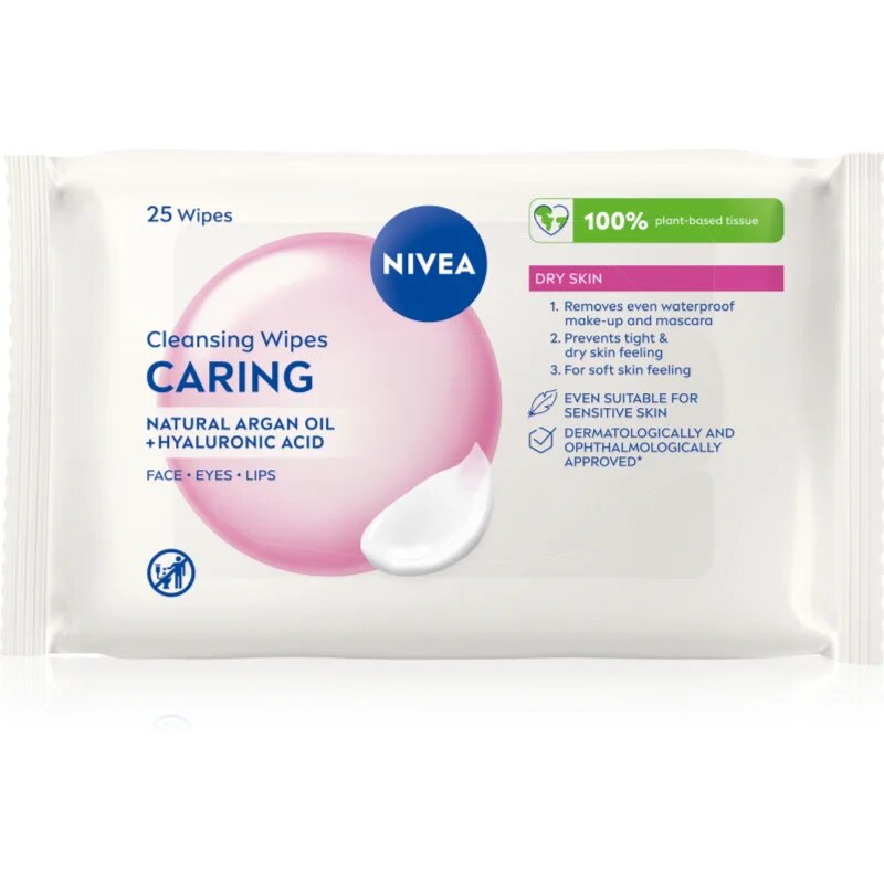 Nivea Face Cleansing tisztító gyengéd törlőkendő mandulatejjel 25 db