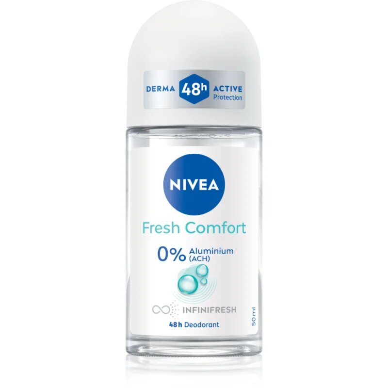 Nivea Fresh Comfort golyós dezodor aluminium-só nélkül 48h 50 ml